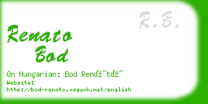 renato bod business card